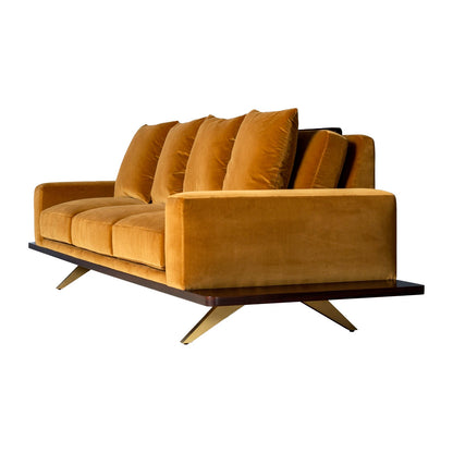 The London Collection Platform Sofa (Wood Back)