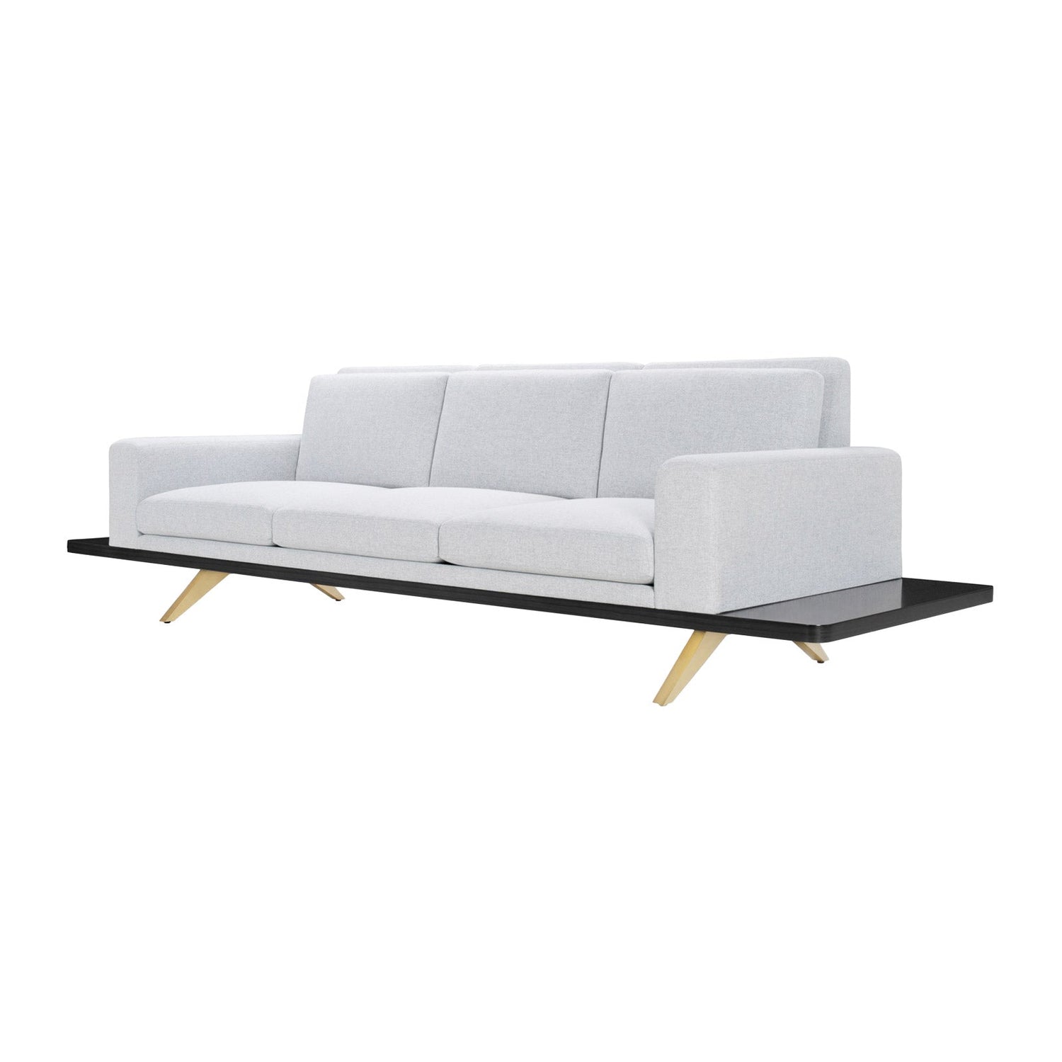 The London Collection Platform Sofa (Upholstered Back)