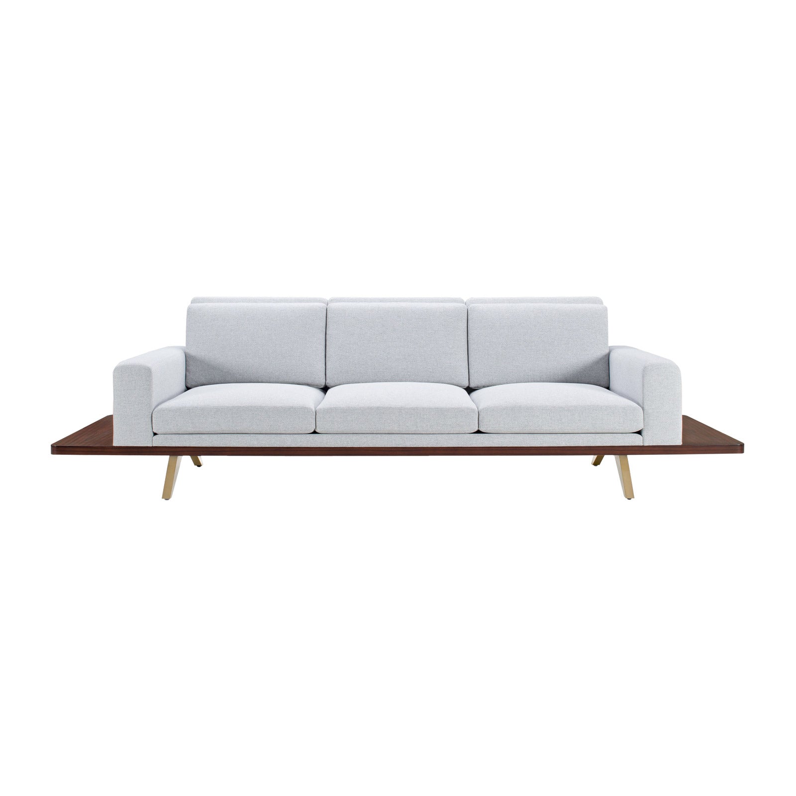 The London Collection Platform Sofa (Upholstered Back)