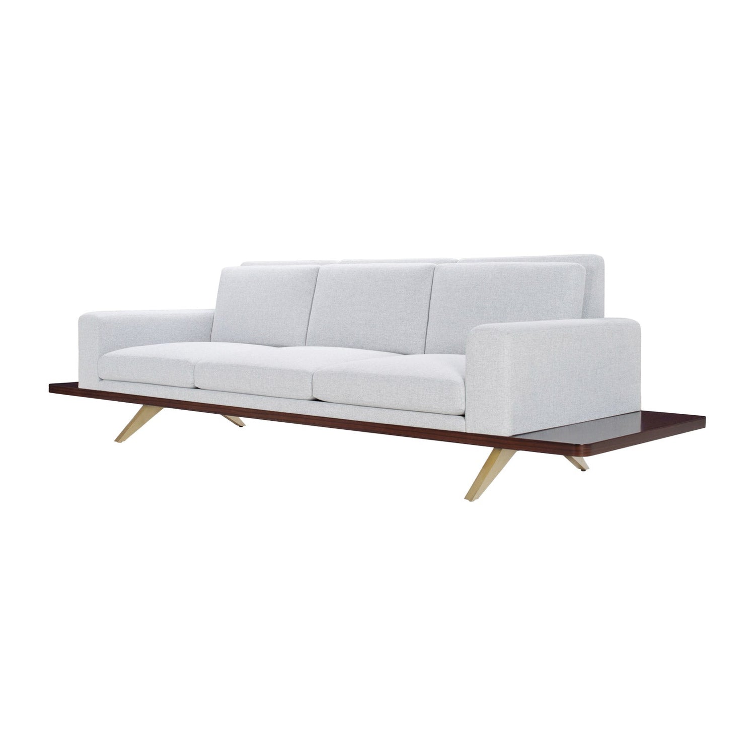 The London Collection Platform Sofa (Upholstered Back)