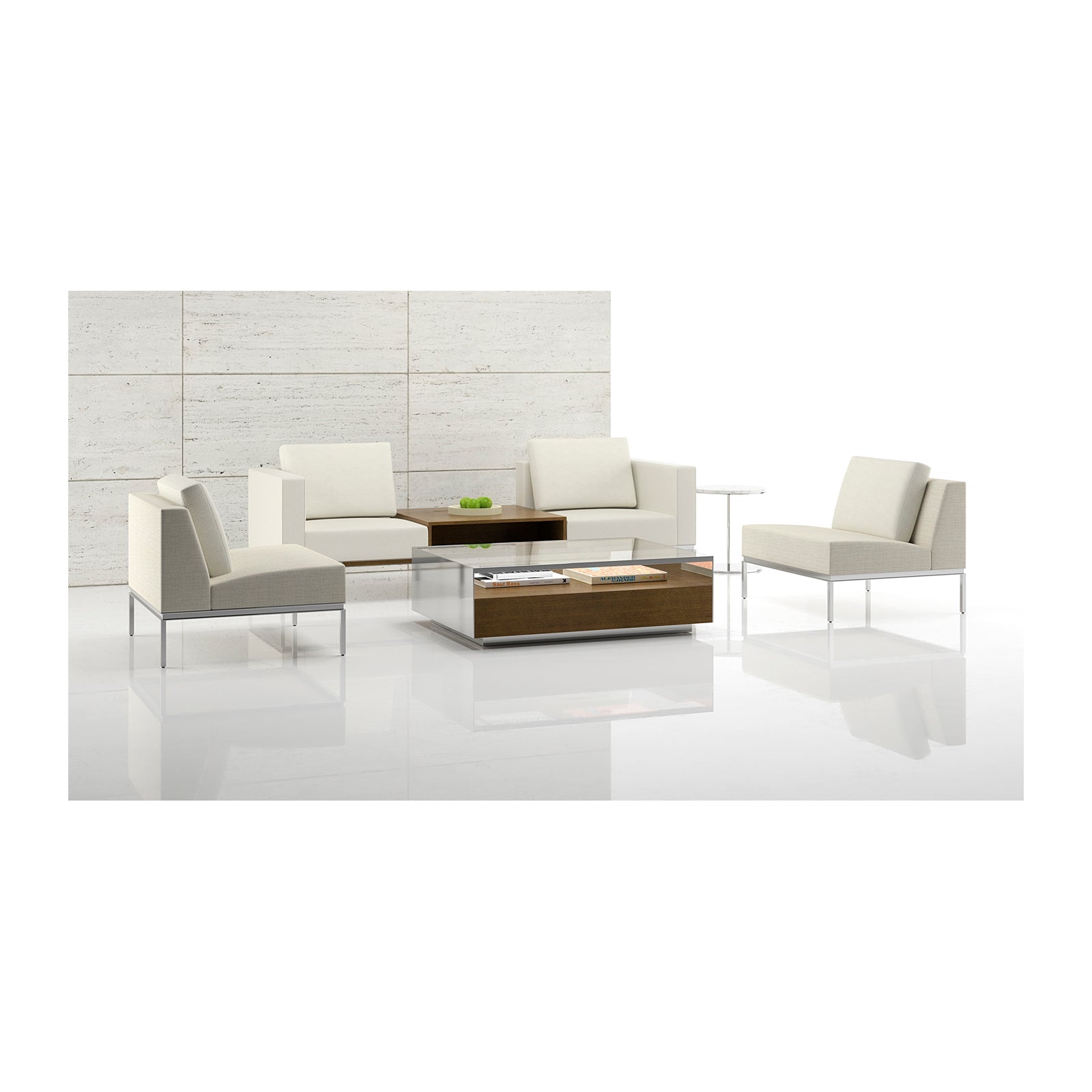 Span Armless Lounge Chair