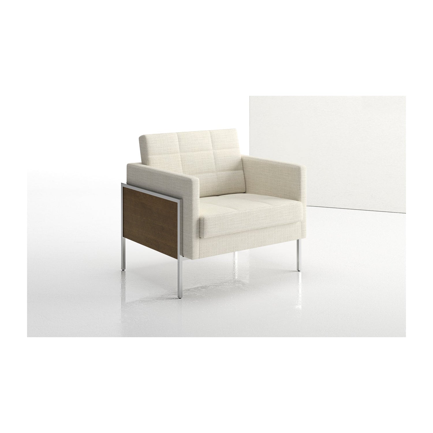 Ethos Lounge Chair Wood Arms
