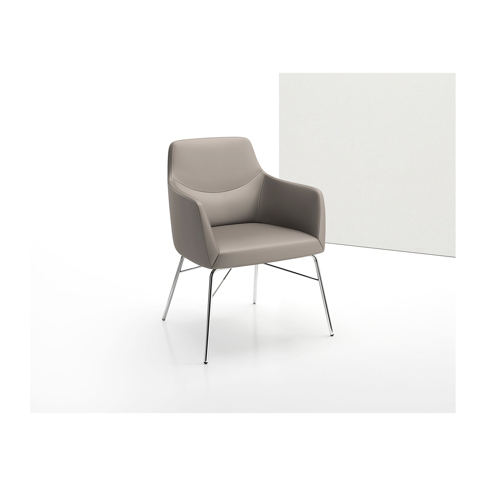 Bing Guest Chair Tubular Base