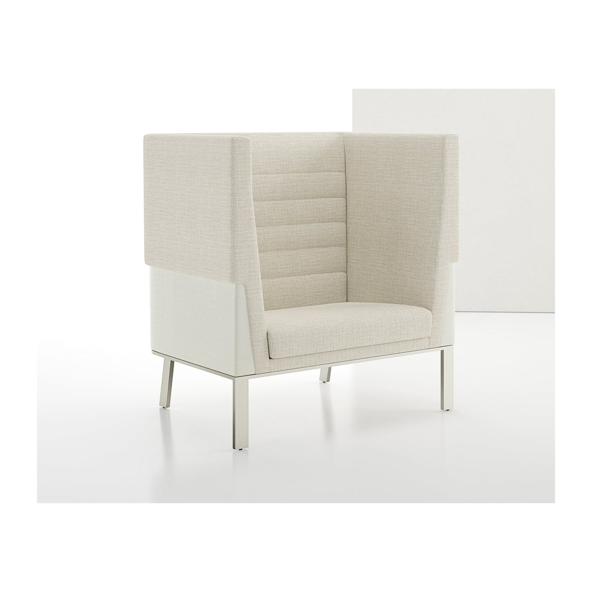Ava High Back XL Lounge Chair Uphol. Back