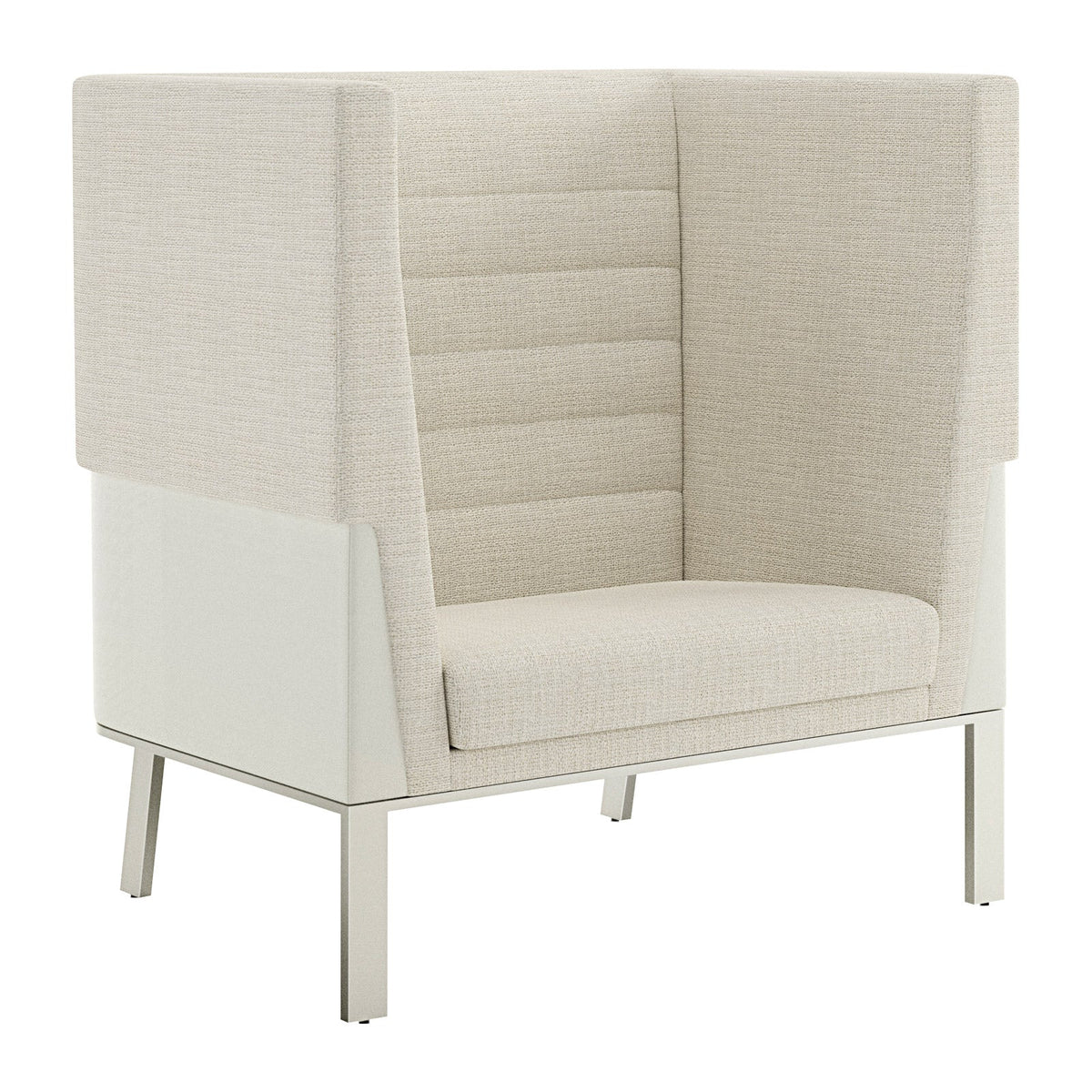 Ava High Back XL Lounge Chair Uphol. Back