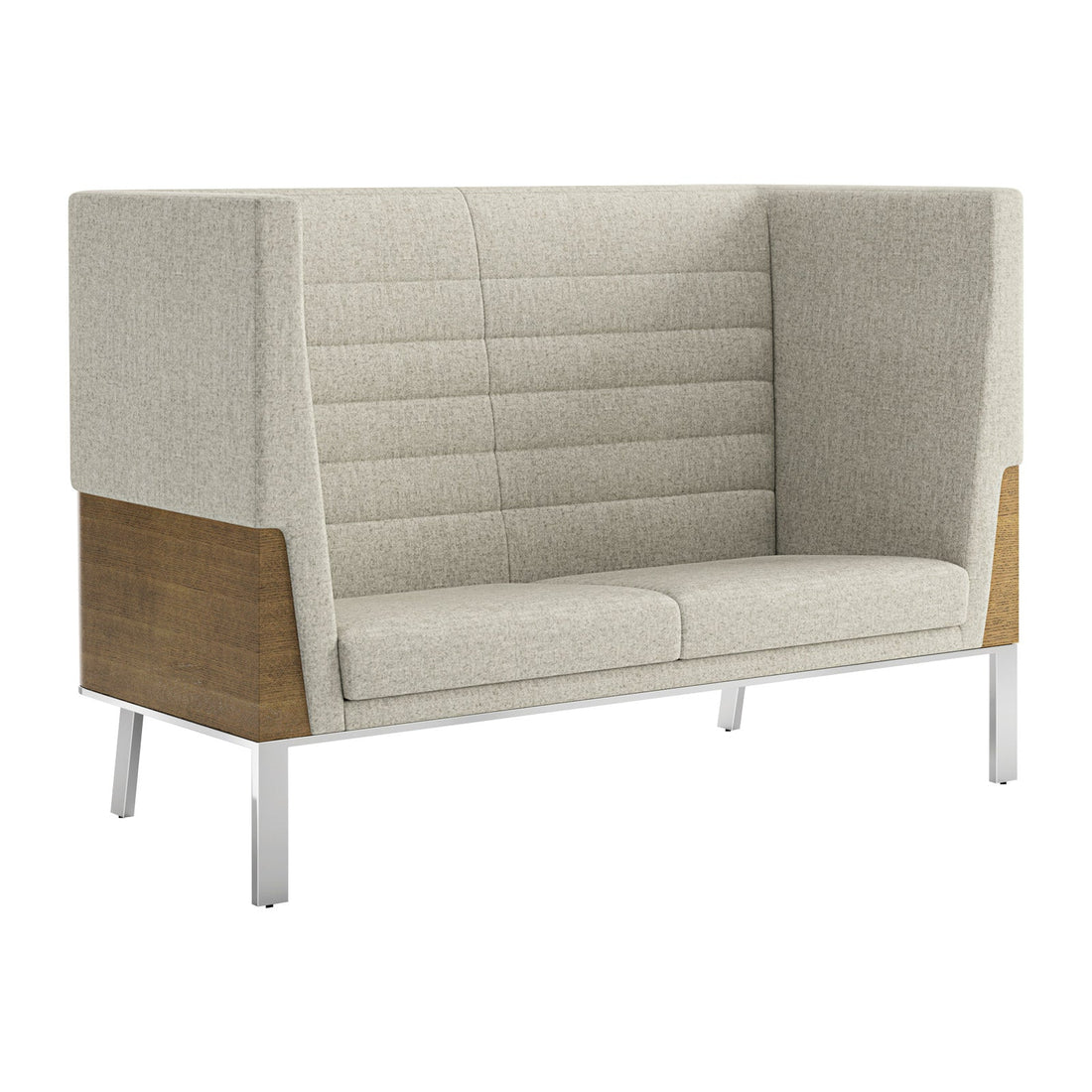 Ava high back sofa wood back