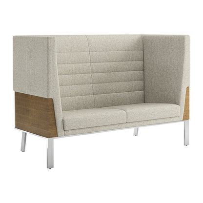 Ava high back sofa wood back