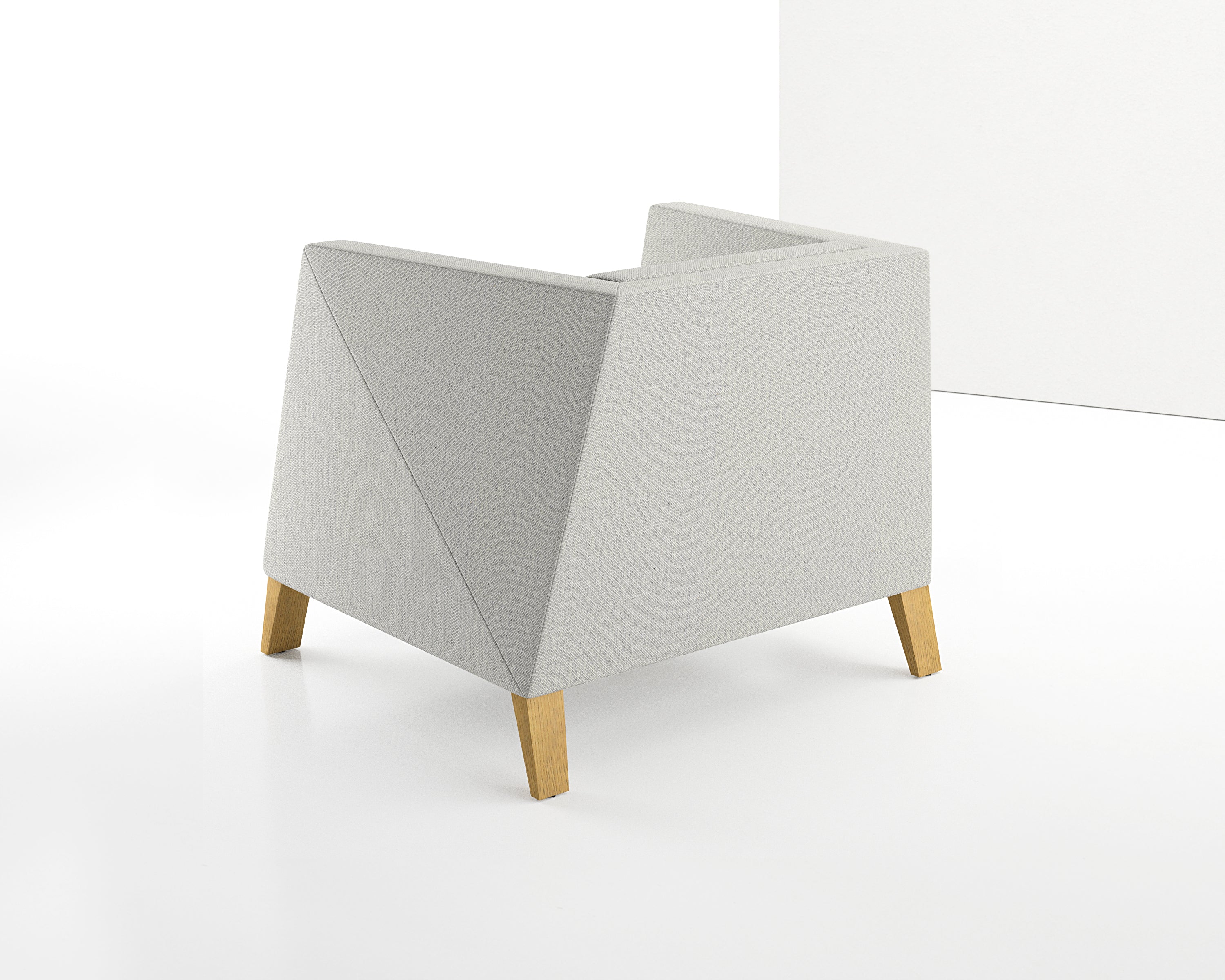 Caid Lounge Chair Wood Leg
