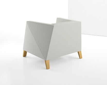 Caid Lounge Chair Wood Leg