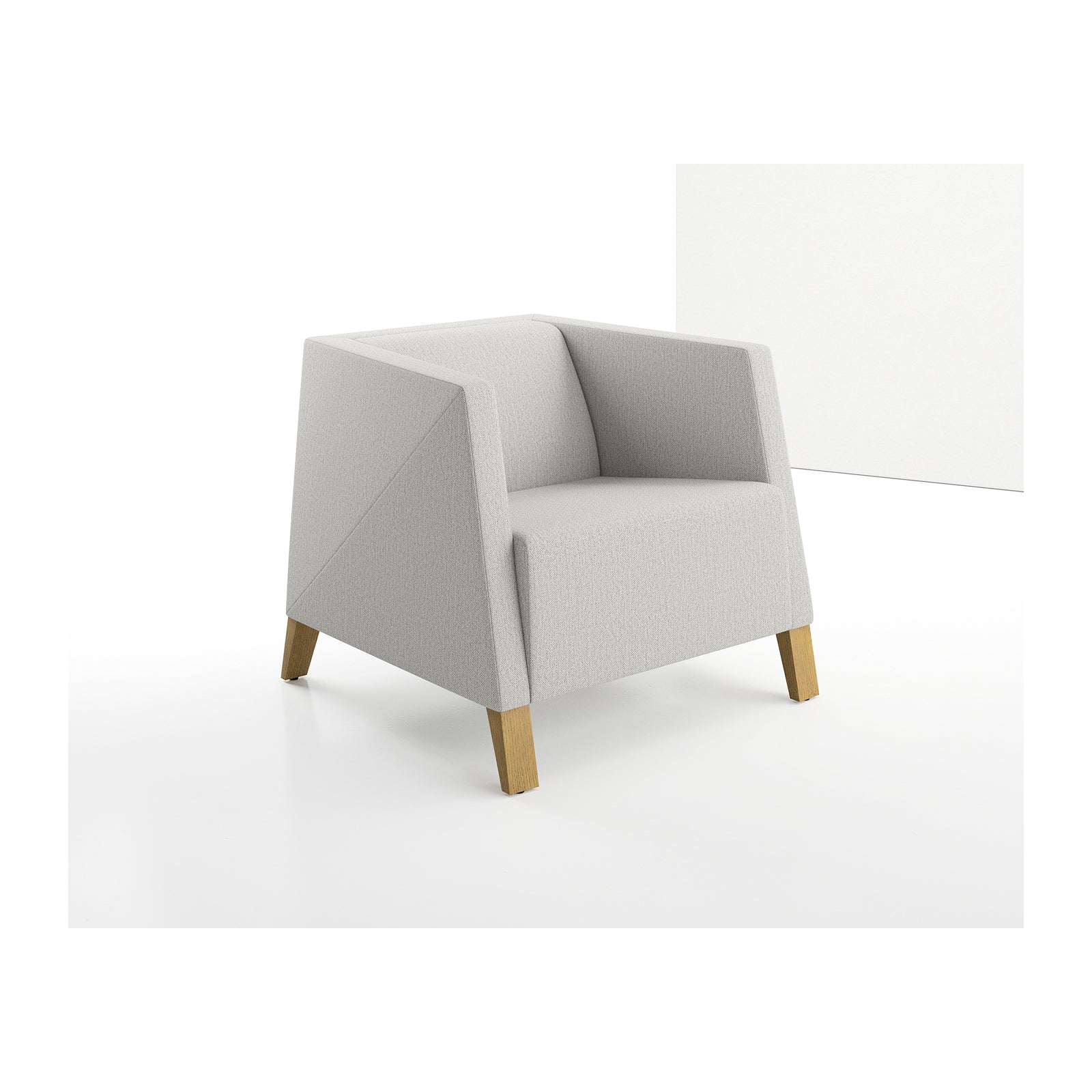 Caid Lounge Chair Wood Leg