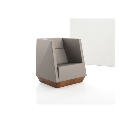 Caid Mid Back Lounge Chair Plinth Base