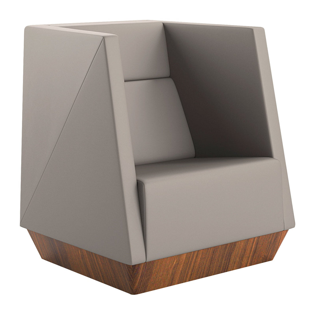 Caid Mid Back Lounge Chair Plinth Base