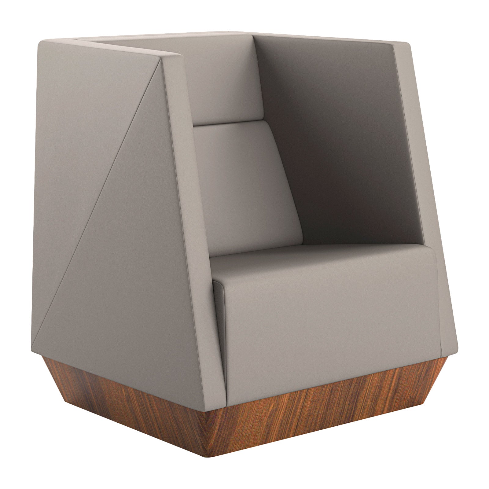 Caid Mid Back Lounge Chair Plinth Base