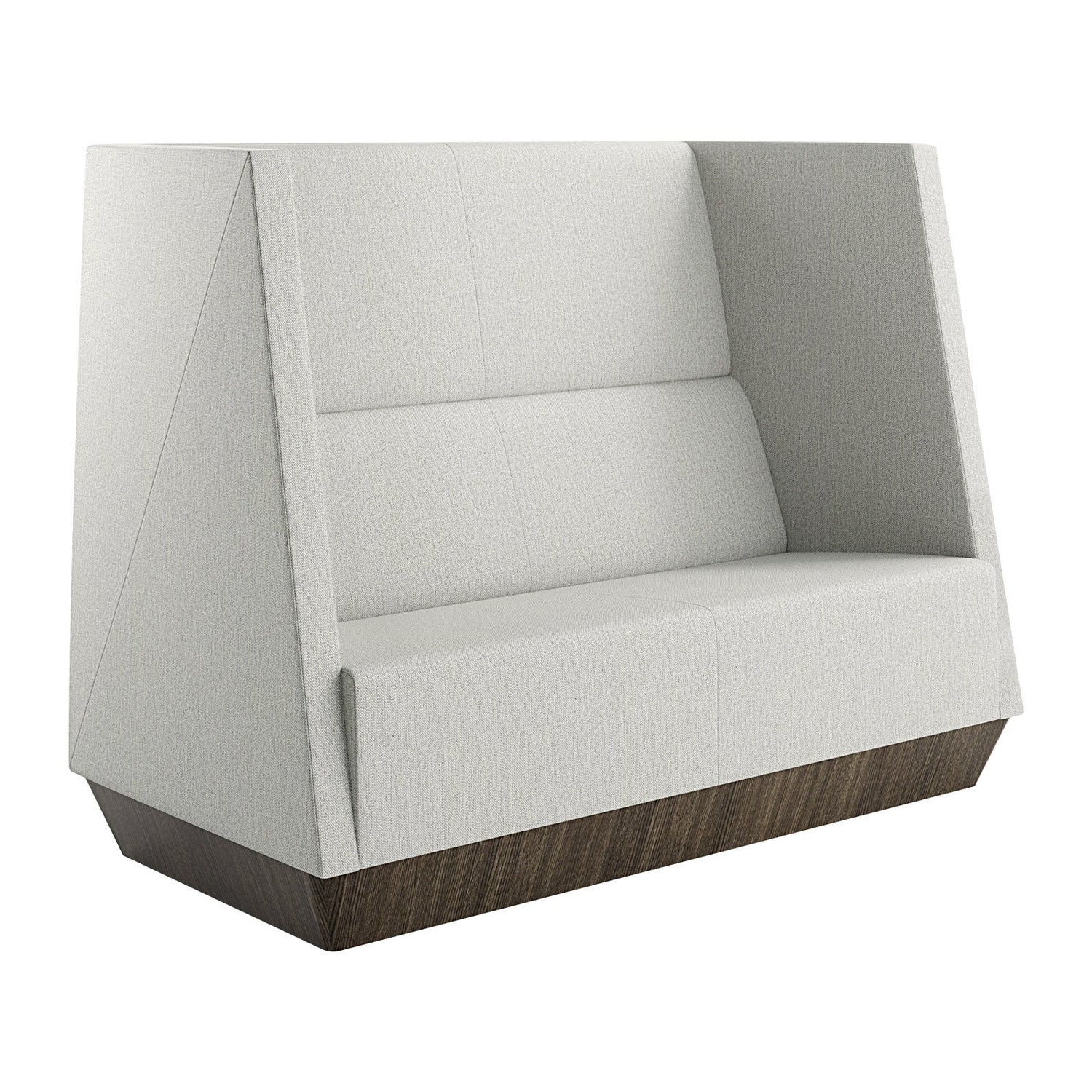 Caid High Back Love Seat Plinth Base