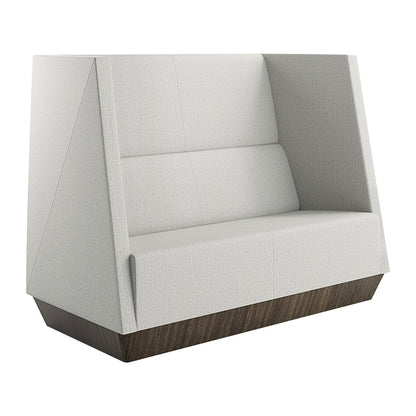Caid High Back Love Seat Plinth Base