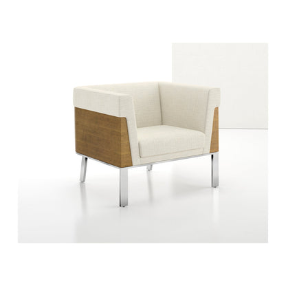Ava Lounge Chair Wood Back