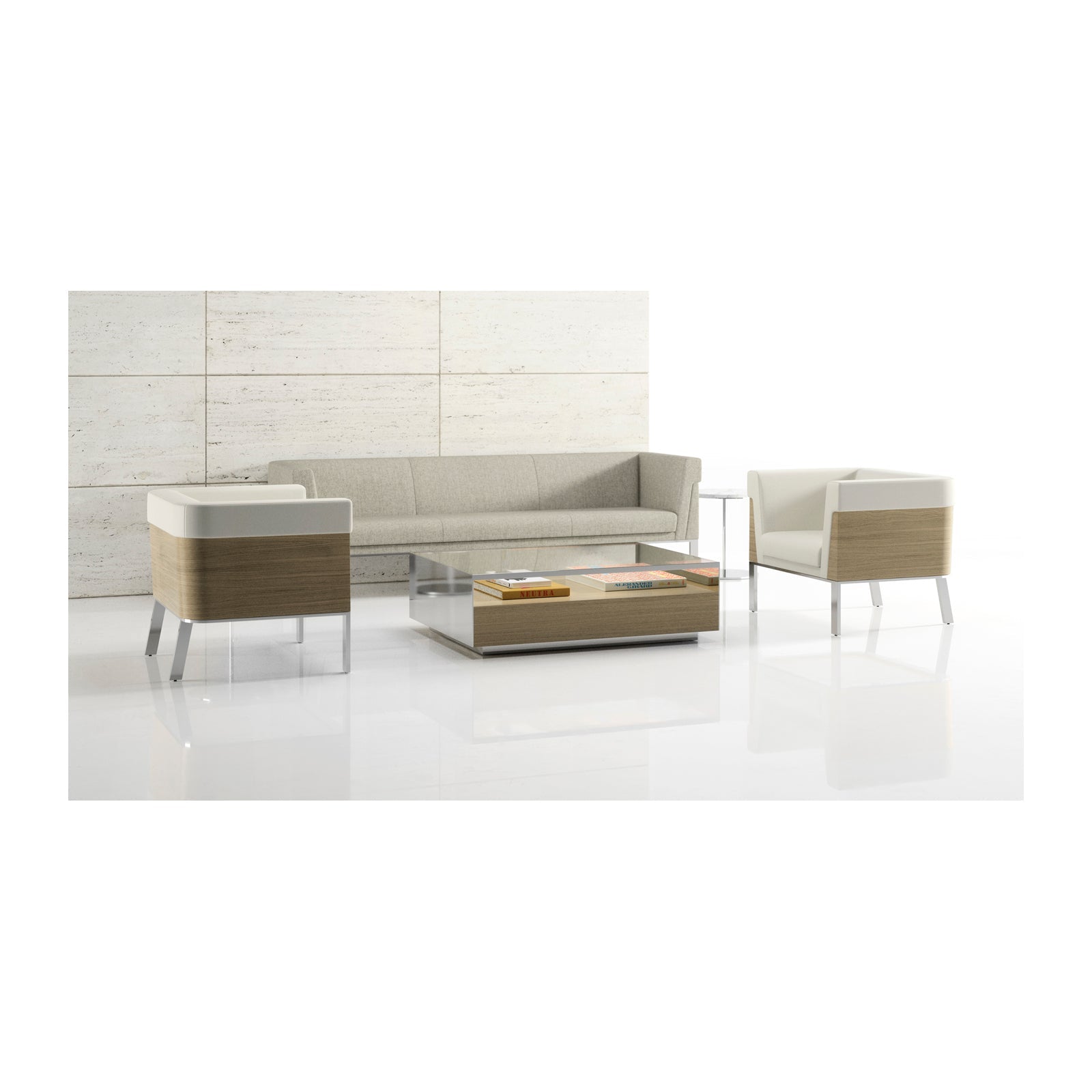 Ava Lounge Chair Wood Back