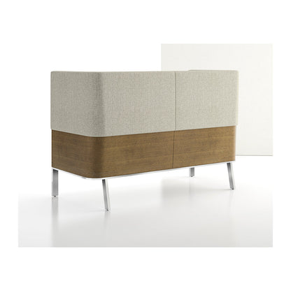 Ava high back sofa wood back