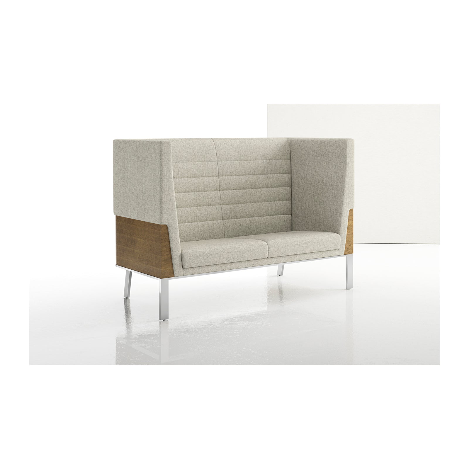 Ava high back sofa wood back