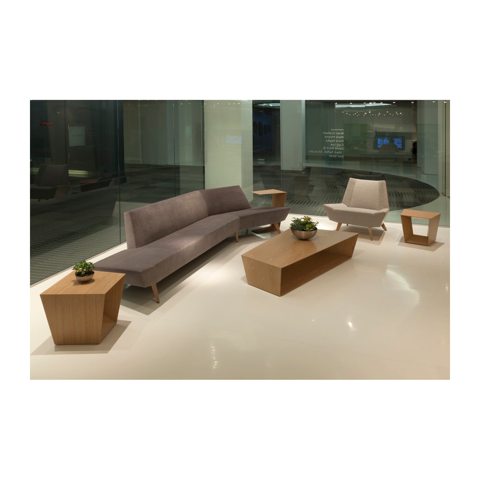Avant Lounge Chair Upholstered Back