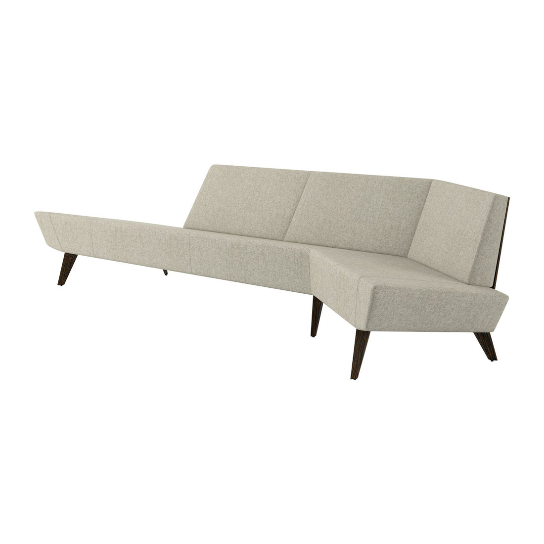 Avant Angled Sofa, Left, Wood Back