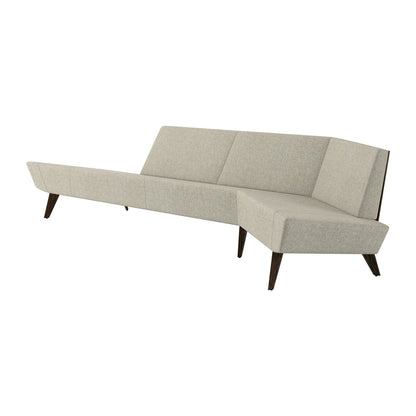 Avant Angled Sofa, Left, Wood Back