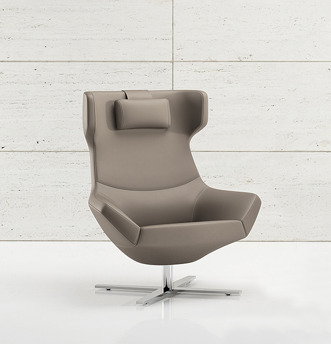 Bing Luxe Lounge Chair // Luxury office furniture // Executive leather arm chair by Decca London