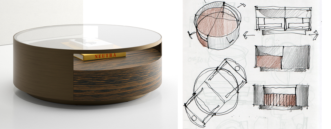 Museum Coffee Table designed by Brian Graham for Decca Contract by Decca