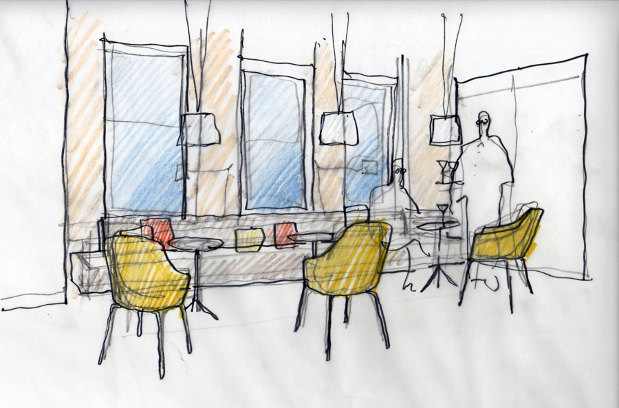 Brian Graham Design // Sketch for Neocon 2015 // Decca London 