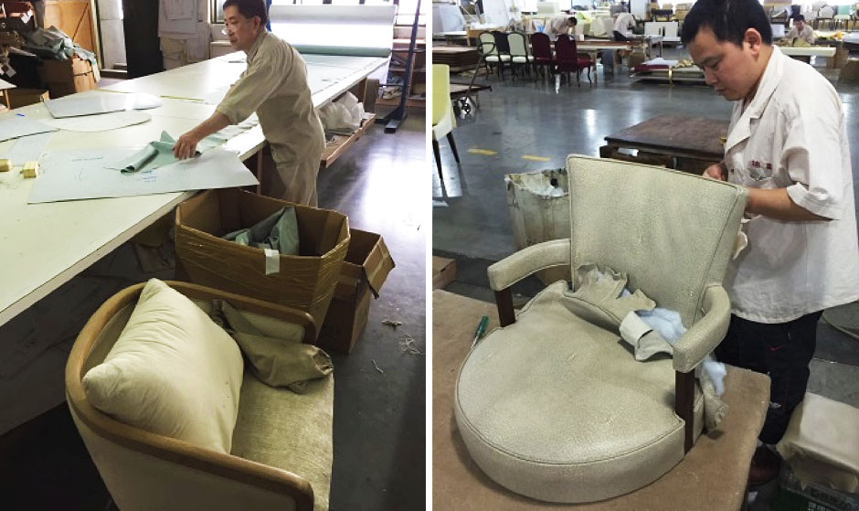 Decca Factory on luxury upholstery