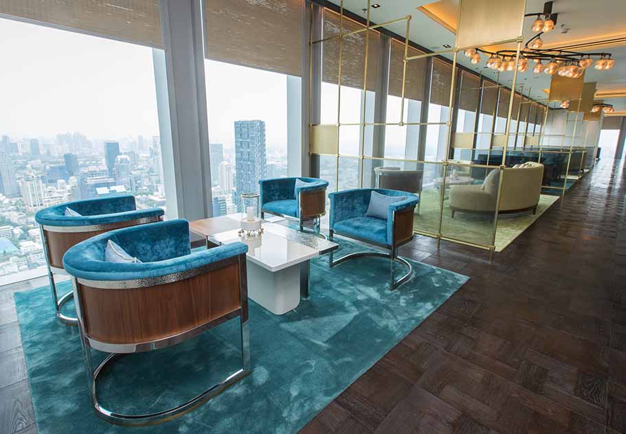 The Ritz Carlton Residences David Collins x Decca panoramic view over Bangkok