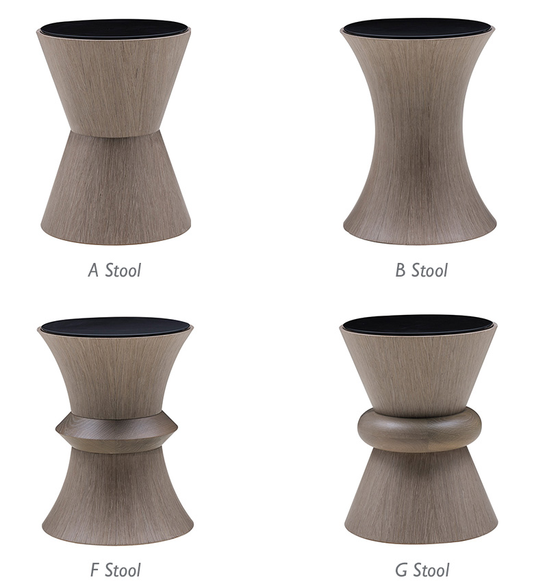 Domicile Collection - Stools in Modern Desert finish - Bolier&Co - Decca