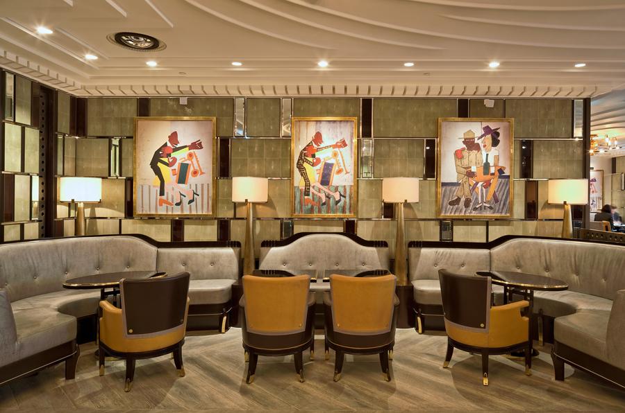 Bassoon Bar at Corinthia Hotel London // Designed by David Collins Studio, produced by Decca London