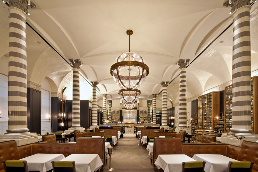 Massimo Restaurant // Corinthia Hotel London // Designed by David Collins Studio, produced by Decca London