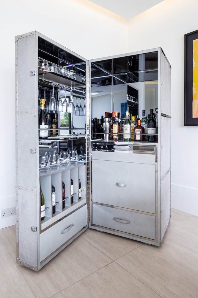 Decca London-residential projects-Michael Veal-bar cabinet-minibar-bespoke by decca