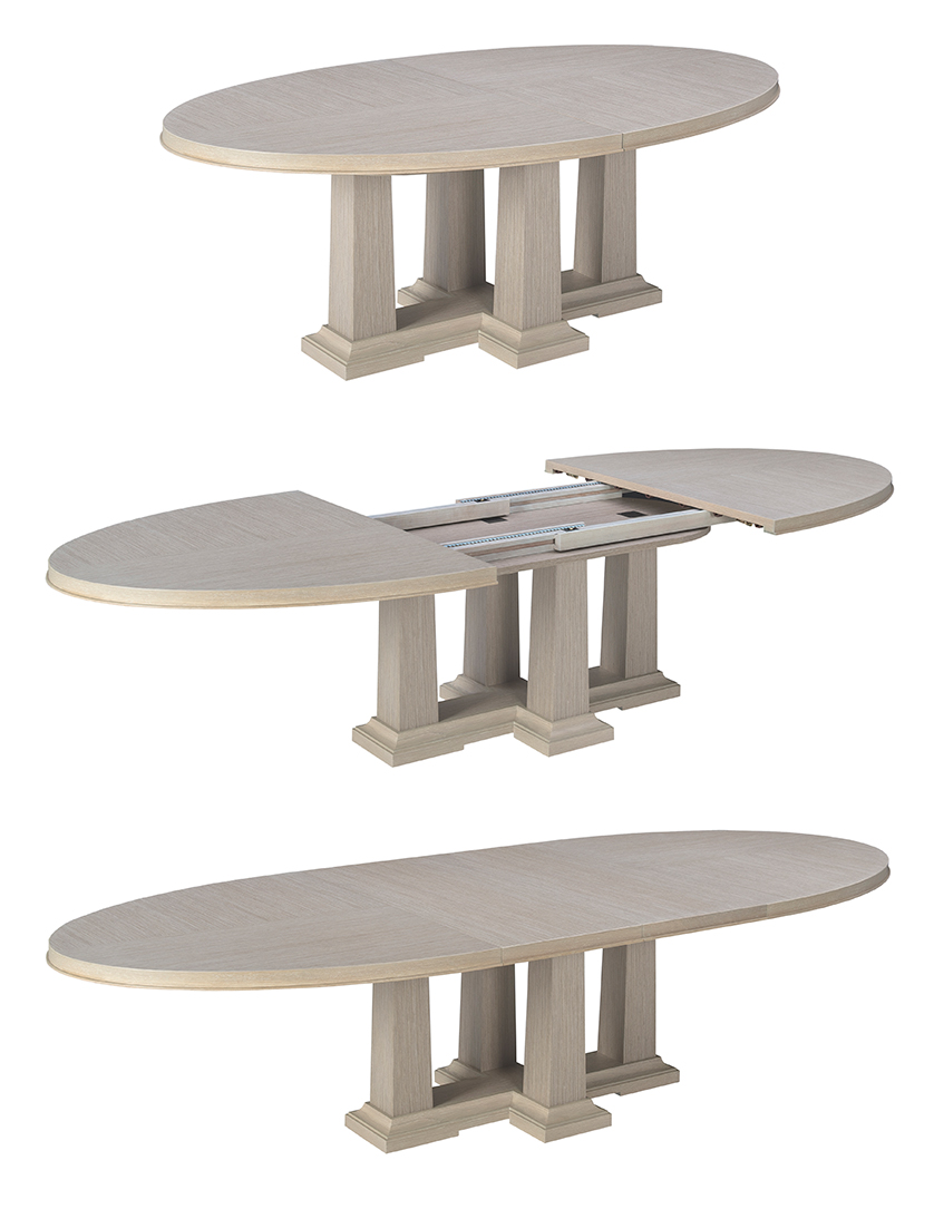 65016-0612 Dining table Modern Desert Domicile collection by Michael Vanderbyl for Bolier-High Point Market 2016