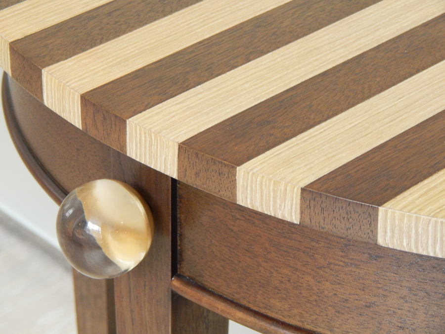 Bespoke by Decca // Detail of the bespoke side table designed by Peter Hunter for Decca London