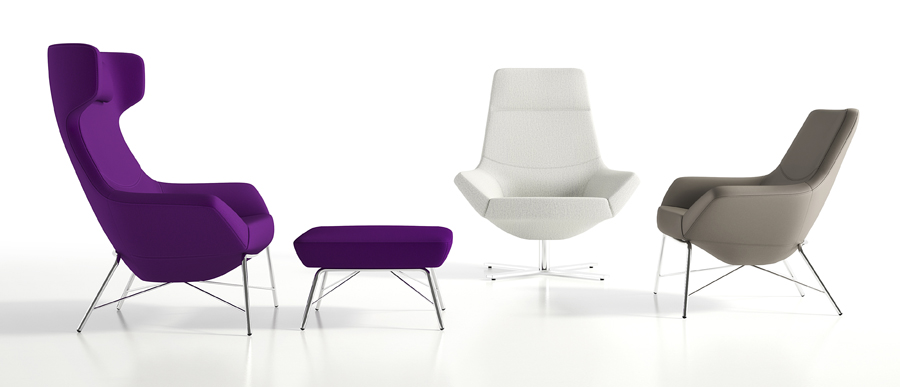 Decca Contract by Deca - Decca London - Bing collection - luxury lounge seating - colourful lounge seating