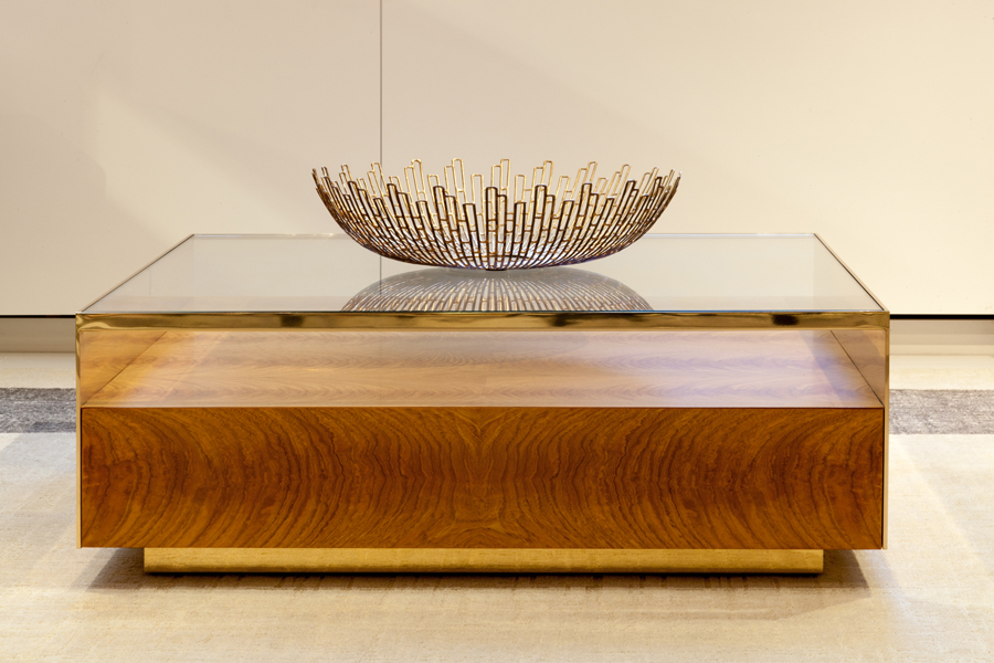 Decca Contract // Decca London // Museum Coffee Table // Veneer Layup Detail // Luxury Office Furniture 