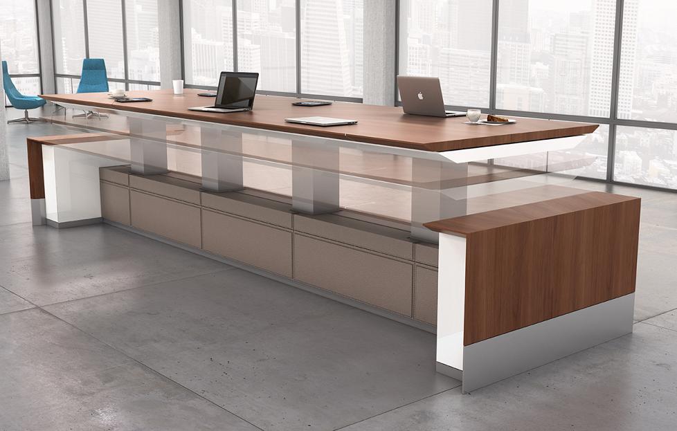 Decca Contract // Decca London // Motile Conference height adjustable table //Luxury office furniture